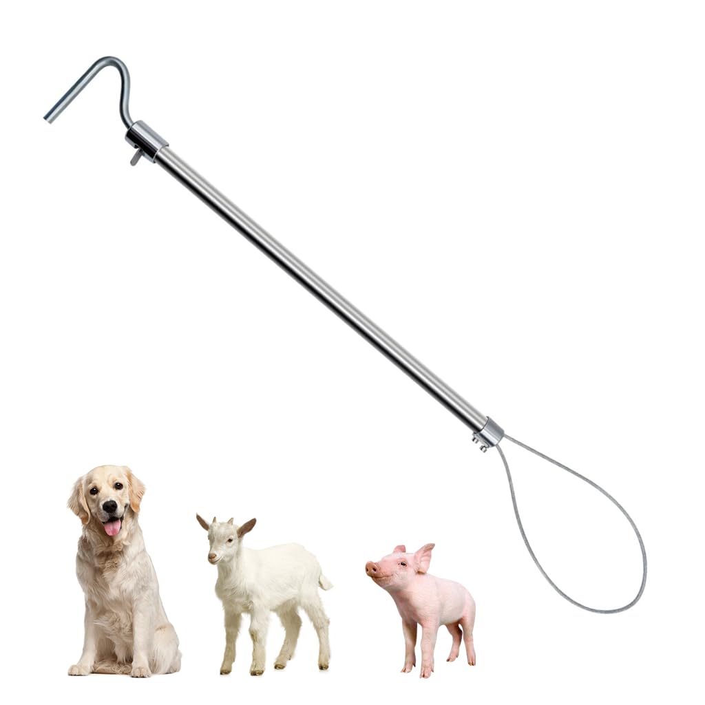 HASTHIP® Dog Catcher Pole, Portable Hog Pig Catcher Pole HASTHIP® Dog Catcher Pole, Portable Hog Pig Catcher Pole